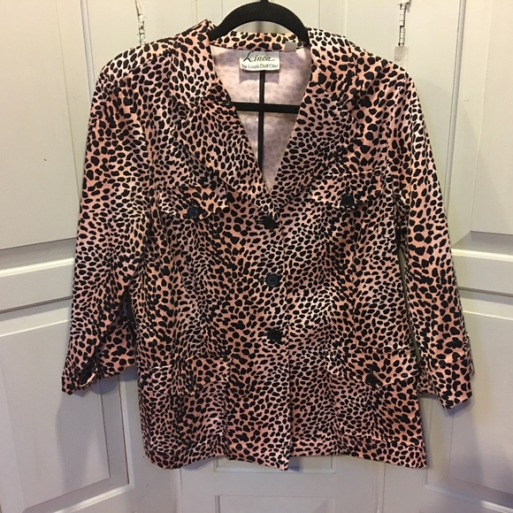 Linea Jackets & Blazers - Linea by Louis Dell'Olio Animal Print Jacket